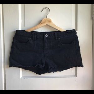 Madewell Black Denim Shorts
